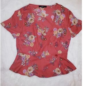 Wrap Peplum Top